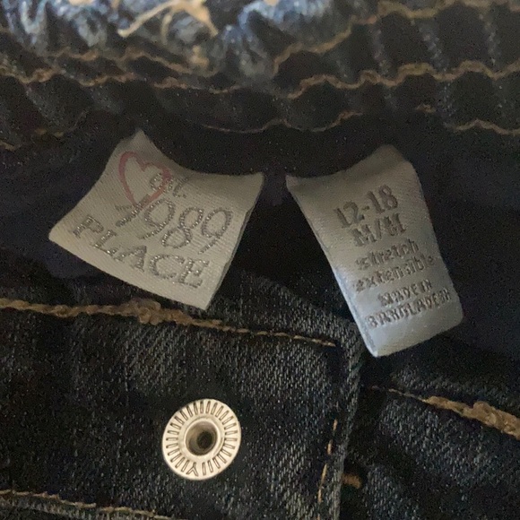 Like NEW - 2 baby denim skirt 12-18 mos - Picture 3 of 7